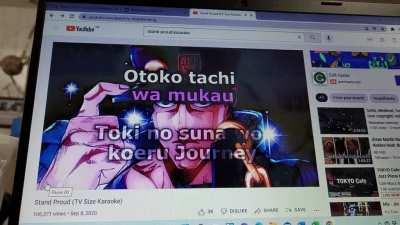 I sing Stardust Crusader's opening song