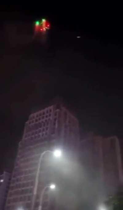 Drones spraying something somewhere in China