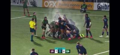 Scrum steam on a chilly day 