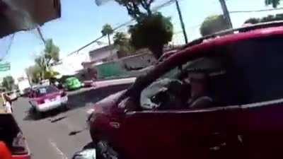 Road rage argument turns into car accident