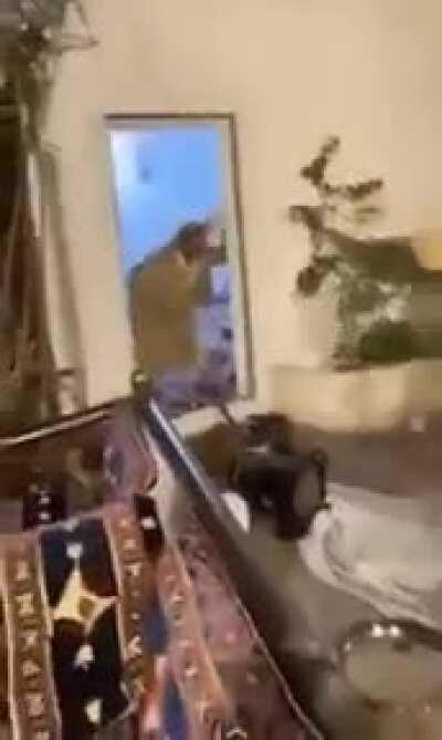 These guys are literally running for their lives. Don't come between a man and his dinner I guess. (He wanted fish after a long day, but got bananas instead 😂)