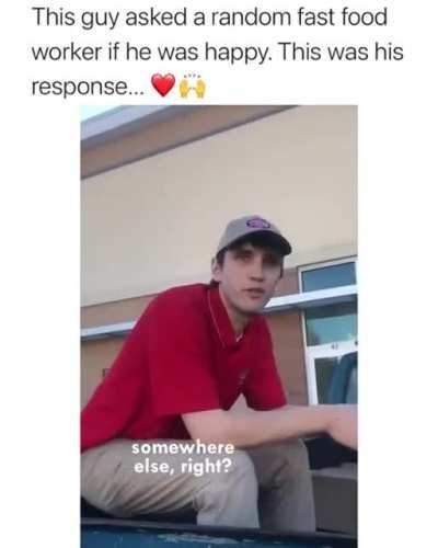 Different perspective of life.