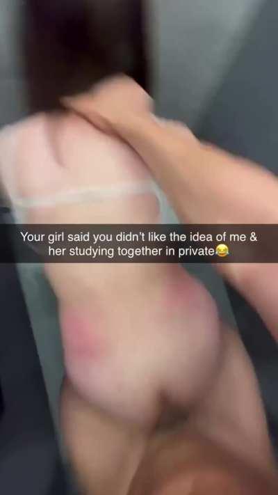 You didn’t like the idea of your gf tutoring the captain of the football team so you made her promise that they’d only meet up in public places such as the library on campus…