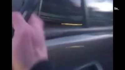 NYPD Police can't find any drugs in the car so cop just plants one himself and then fist bumps his mate