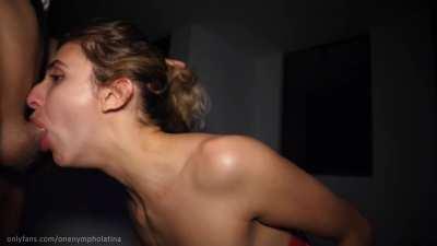 Grabbed by The Ponytail for The Deepthroat Throatpie!