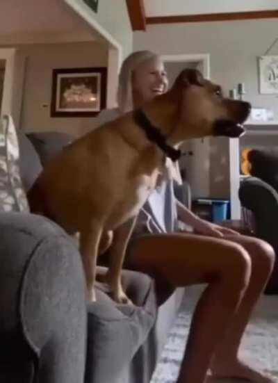 A true bro watching the game