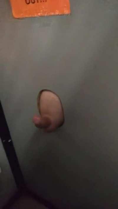 Stranger gets blown, then ruined when she pulls away from gag reflex. Frustrating accident much?