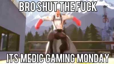 Medic gaming before the subs death