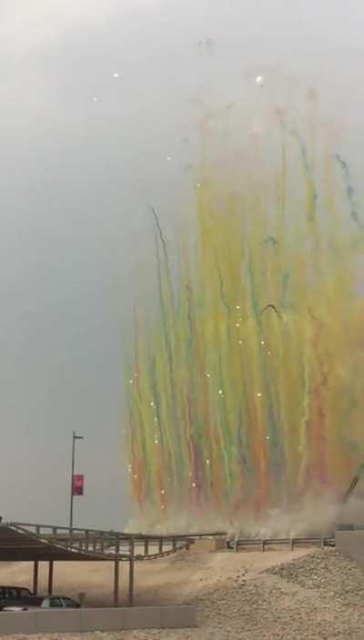 daytime fireworks - with audio