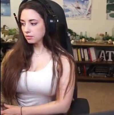 When she ties her hair back to reveal the goods it drives me nuts.