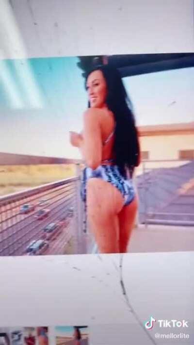 With a butt like that? Yeah, she's a baddy