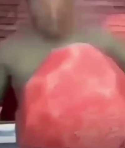 Insane David consume funny melon