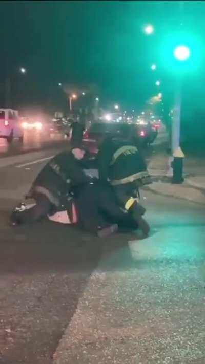 Man challenges first responder