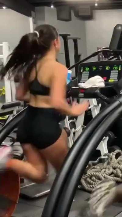 IG post on spam account, treadmill.