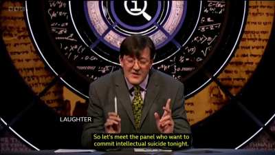 The opening to the first ever episode of QI
