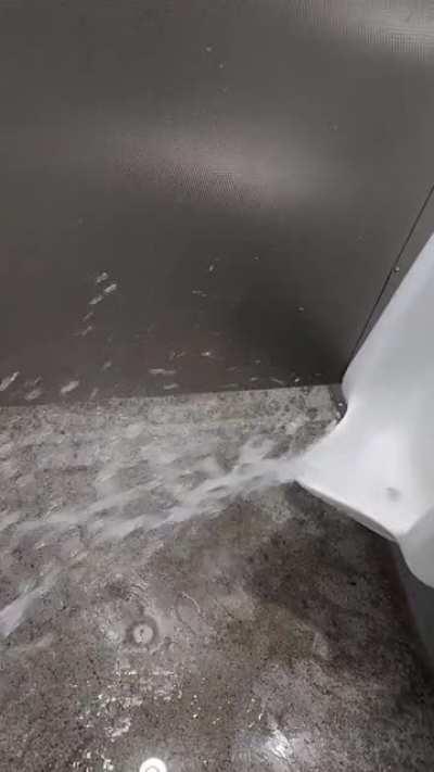 It was doing this on its own every so often. A guy coming out before I went in got hit right in the knees