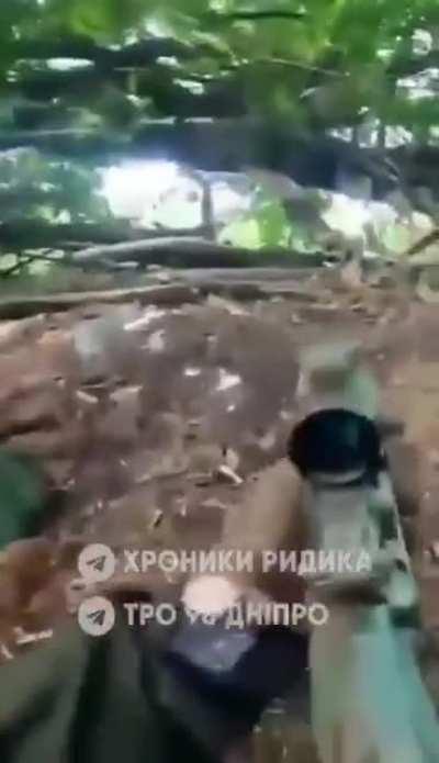 On a front near mariupol, soldiers of the Ukrainian 98th Azov-Dnipro battalion repelled the Russian attack / date unknown