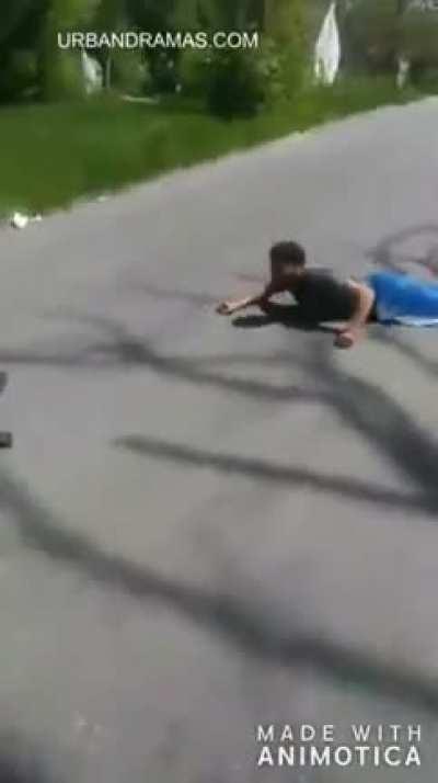 Silly Knock Out Caught On Video Then Homie Goes In For The Kill