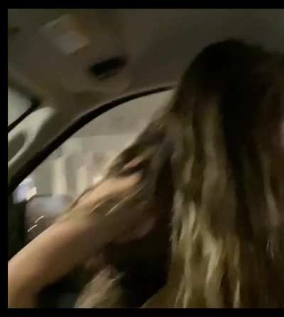 We fucked hard right in the car! Hope nobody seen us, LOL 