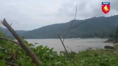 ABSDF (All Burma Students' Democratic Front) and KIA (Kachin Independence Army) ambush junta boats on the Irrawaddy River in Myanmar; September 17, 2024