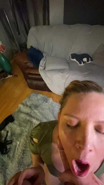 Doing what I was told like a good whore