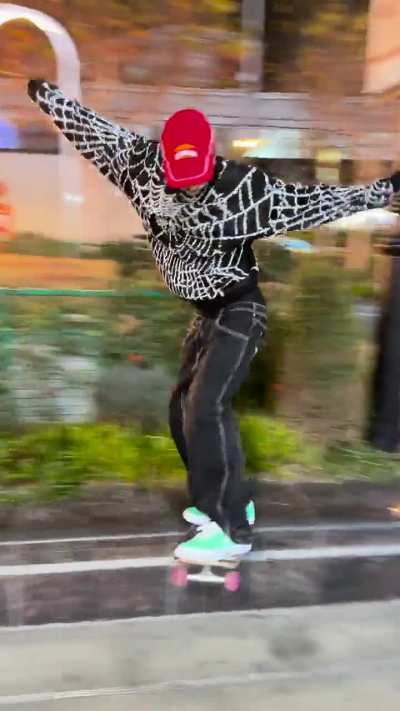 My friend Adnane has back tails on lock