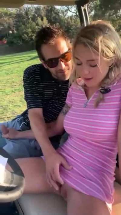 Gabbie Carter gets creampie on the golf field