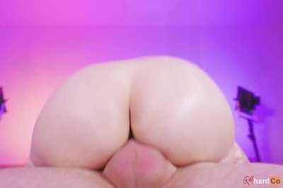 My step cousin's POV as I ride his cock and get filled with cum