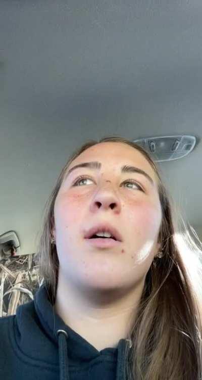 i think he just backed in to her