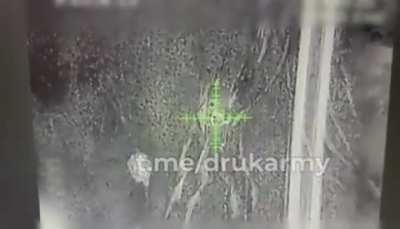 A Ukrainina drone causes a catastrophic ammo explosion in a Russian BMP1