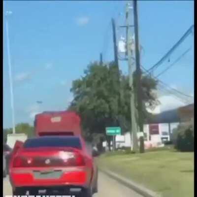 Hydro bounce on the red impala