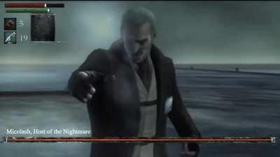 micolash is a boss in bloodborne