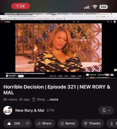 The first tits being Queen Latifah’s for Mal is sick asf 🤣🤣🤣🤣🤣.