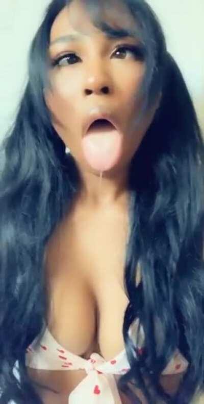 Second try w/ drool for you daddy❤️