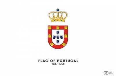 Evolution of the Portuguese Flag from 1095 until Present day
