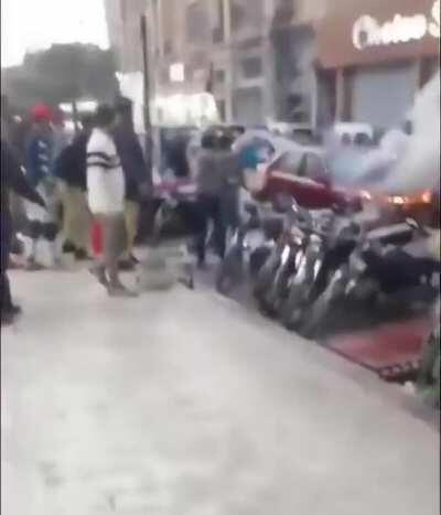 To help put out the fire.