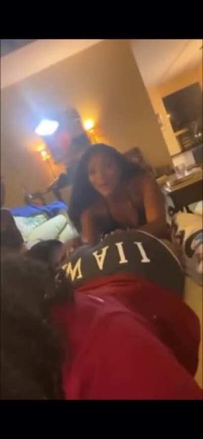 She’s the one gettin her ass slapped