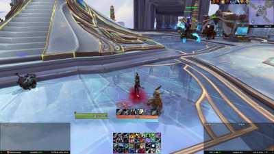 Not only does Sinrunner Blanchy have a custom mount summon animation, but if you're buffed by Kyrian spells, it will briefly appear in its 