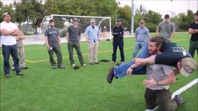 Former U.S. Ranger Demonstrates How To Lift And Carry An Unconscious Person