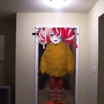 Ollie opens the door calmly: