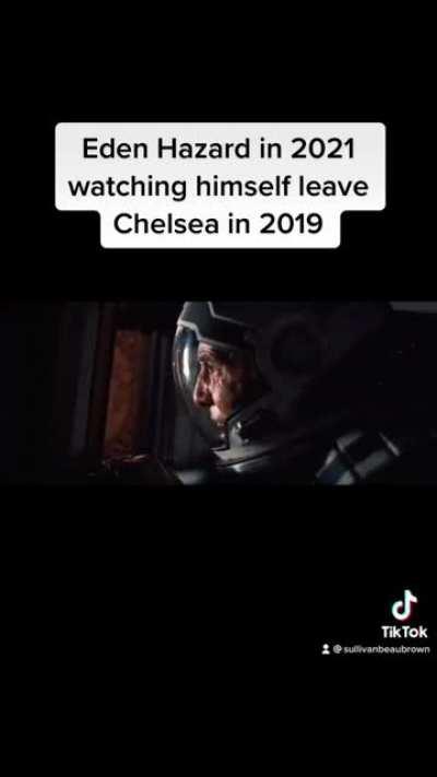 Eden watching himself leave Chelsea