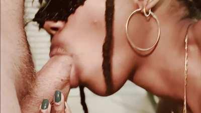 I made his dick throb and he pumped my mouth full