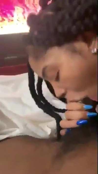 Who would let her suck you off?