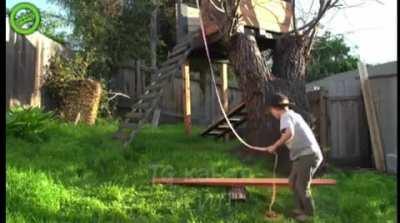 Seesaw? Check! Rope secure? Check! Alright lets do this.