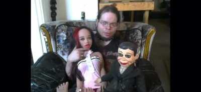This man and his “dolls.”