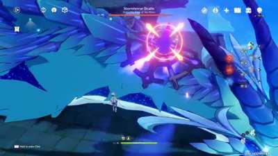 Angry C6 Ganyu gets her overtime request revoked, takes out her stress on Dvalin