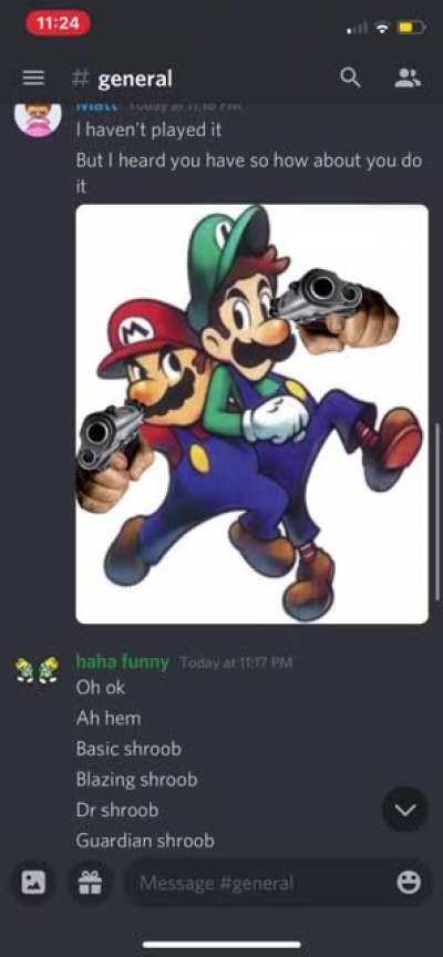 I was not expecting that but I was prepared