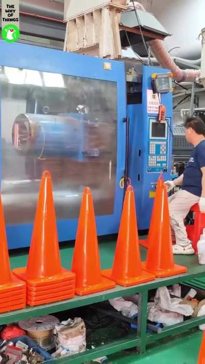 Manufacturing of traffic cones