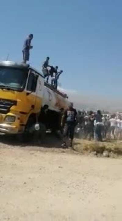 Lebanon was saved from another disaster like the past explosion. Corruption, chaos and insanity are killing Lebanese ppl