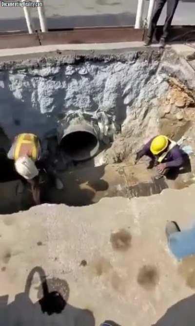 Bye Bye. Theres no chance to survive without safety equipment